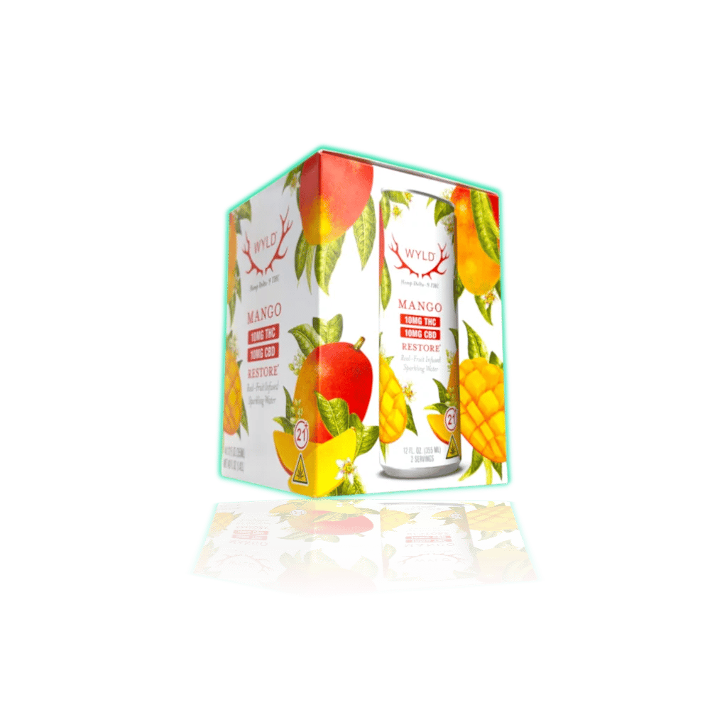 WYLD Hemp D9 Sparkling Water 10mg (4-pack), product photo
