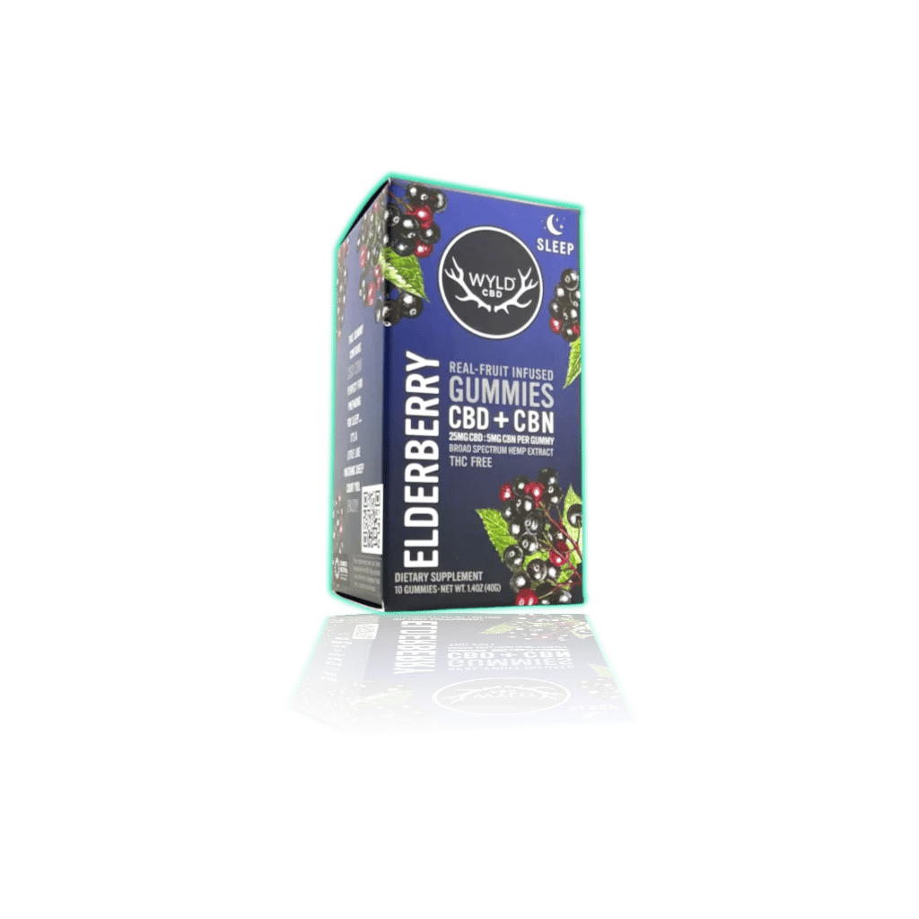 WYLD CBD Enhanced Gummies (10ct/pk) — Elderberry, product photo