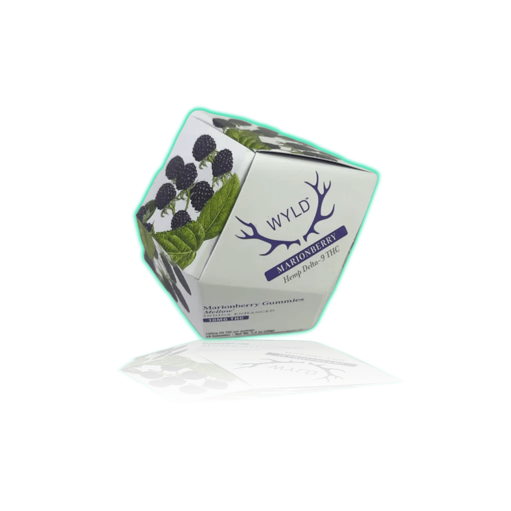 WYLD Hemp Gummies D9 THC 10mg (10ct/pk) — Marionberry, product photo
