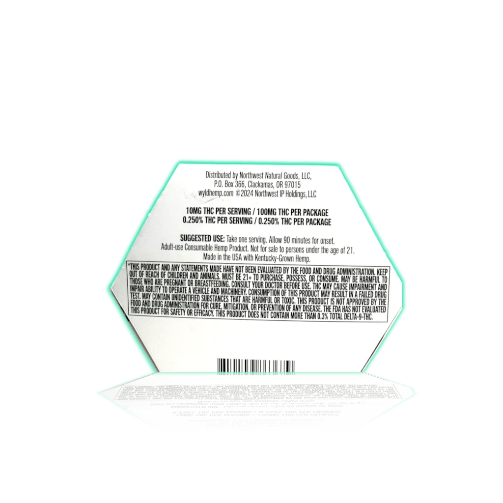 WYLD Hemp Enhanced Gummies 10mg THC (10ct/pk) — Pear, photo 2 of 22