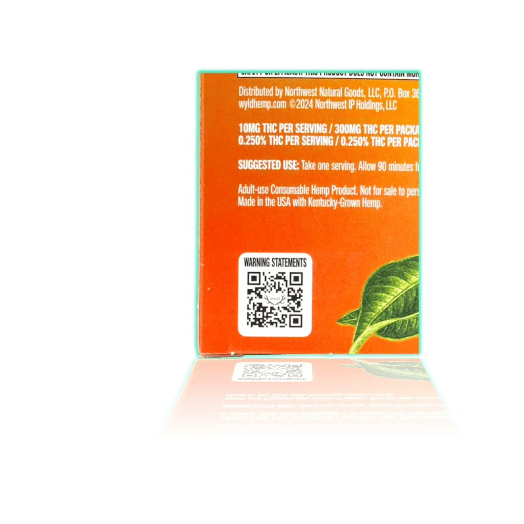 WYLD Hemp Gummies D9 THC 300mg (30ct/pk) — Raspberry, photo 2 of 30