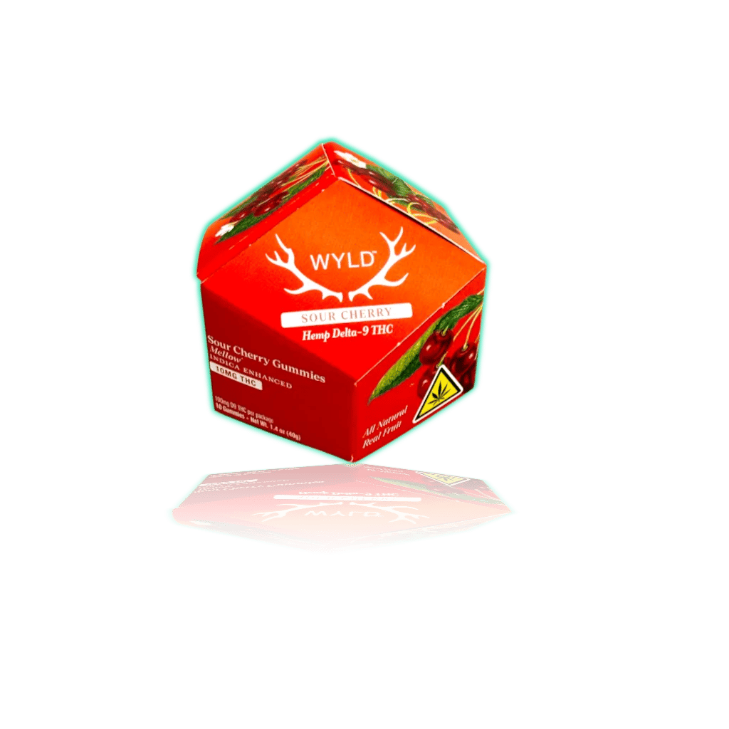 WYLD Hemp Gummies D9 THC 10mg (10ct/pk), product photo
